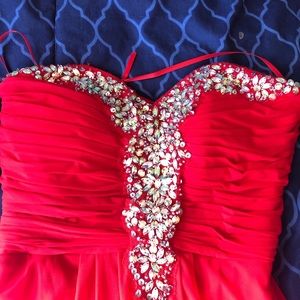 Red prom dress